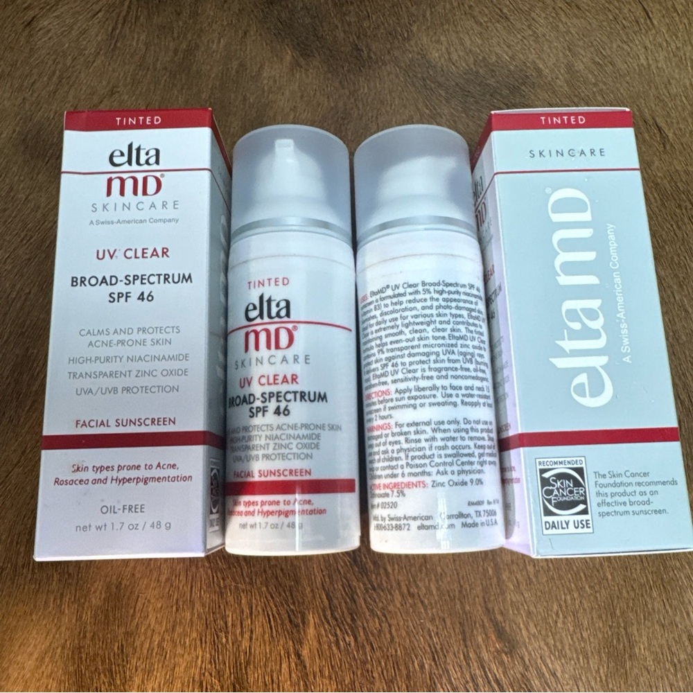 2 X Elta MD UV Clear TINTED Broad-Spectrum Facial Sunscreen SPF 46 1.7 Oz New - Picture 11 of 16